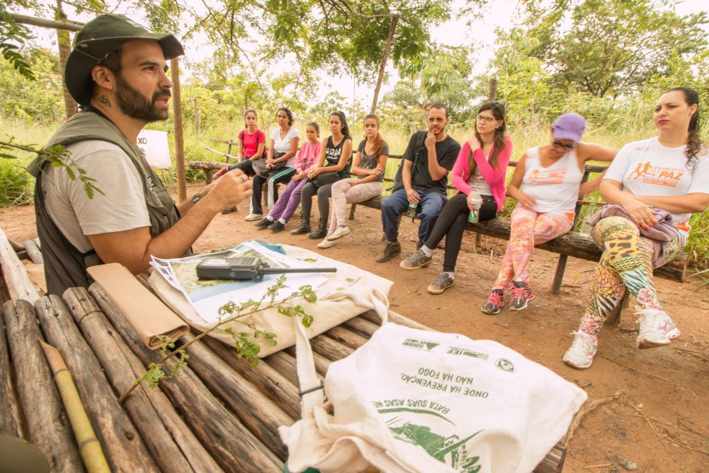 Desde a criação do Parque Estadual Serra Verde, André realiza iniciativas para fomentar o engajamento da população com essa área. Foto: Acervo PE Serra Verde.